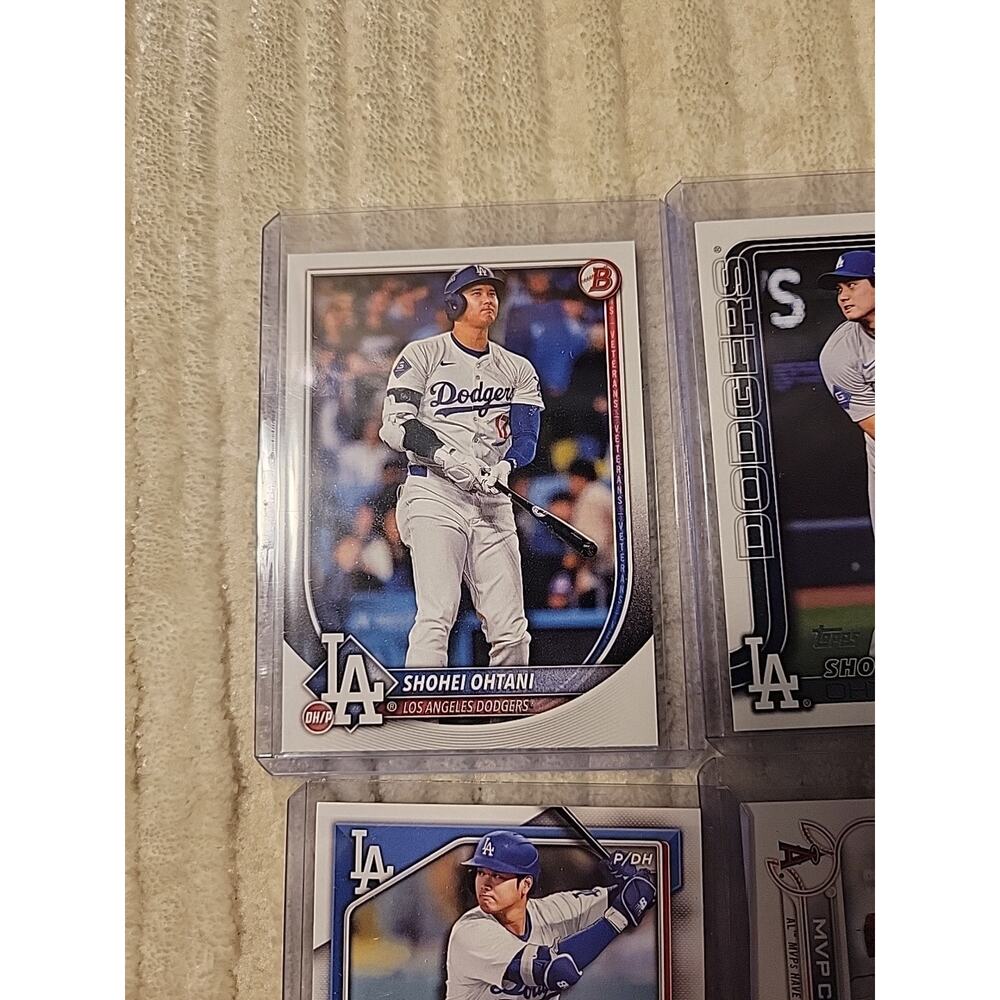 Shohei Ohtani Baseball Card Lot of 6 Cards Los Angeles Angels Dodgers Topps - Picture 2 of 9